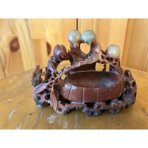 Chinese Republic soapstone calligraphy brush pot (8753)